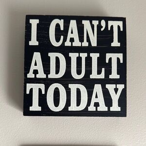 Black and White Wall Decor Sign